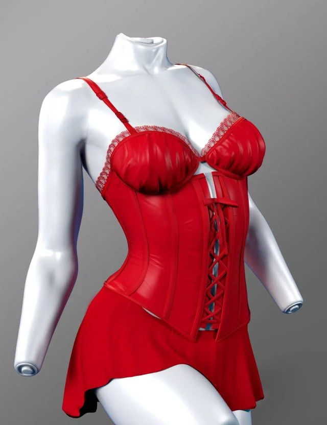 dForce X-Fashion Flirty Corset for Genesis 9