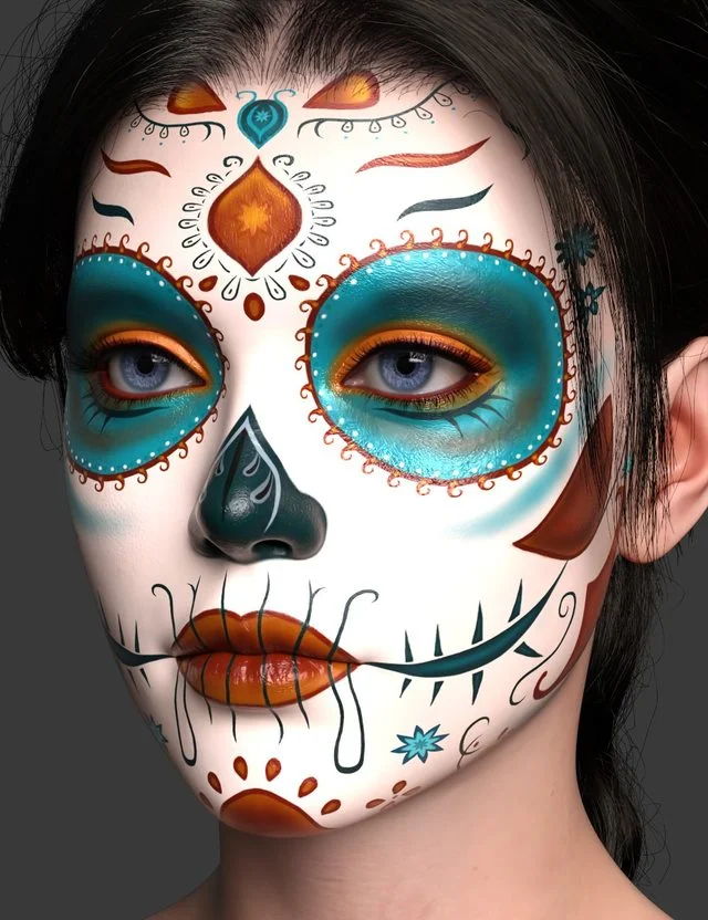 Makeup System - Day of the Dead LIE Makeup for Genesis 9