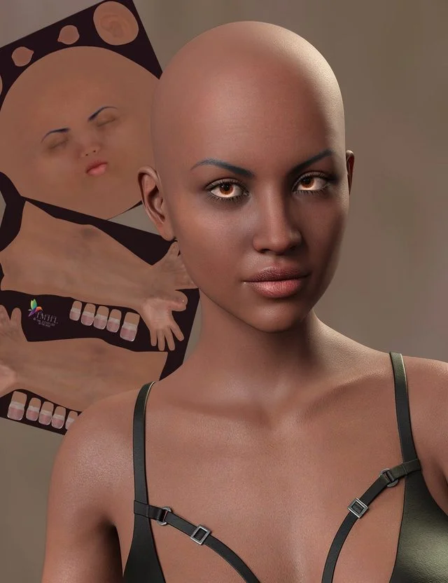 TMHL Dark Skin Merchant Resource for Genesis 8.1 Female