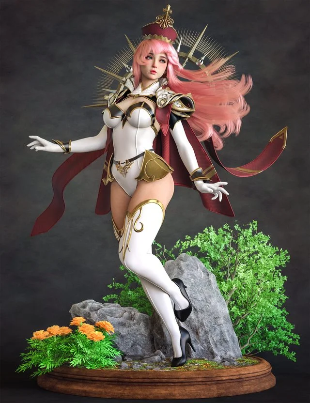 BW Astral Priestess Outfit For Genesis 9, 8, and 8.1 Female