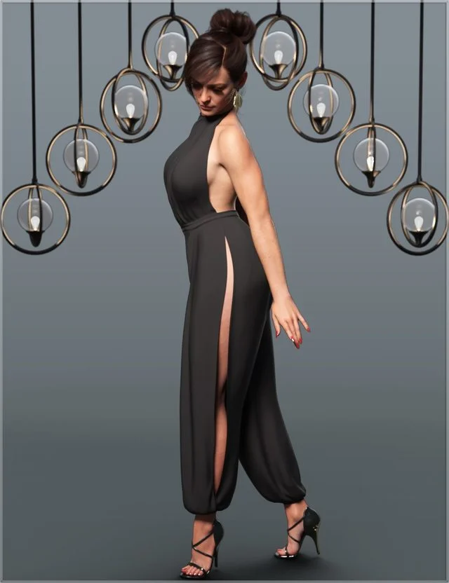 dForce Precious Jumpsuit Outfit for Genesis 9