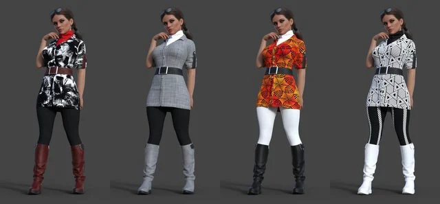 dForce Alice's Autumn Costume for Genesis 8 Female
