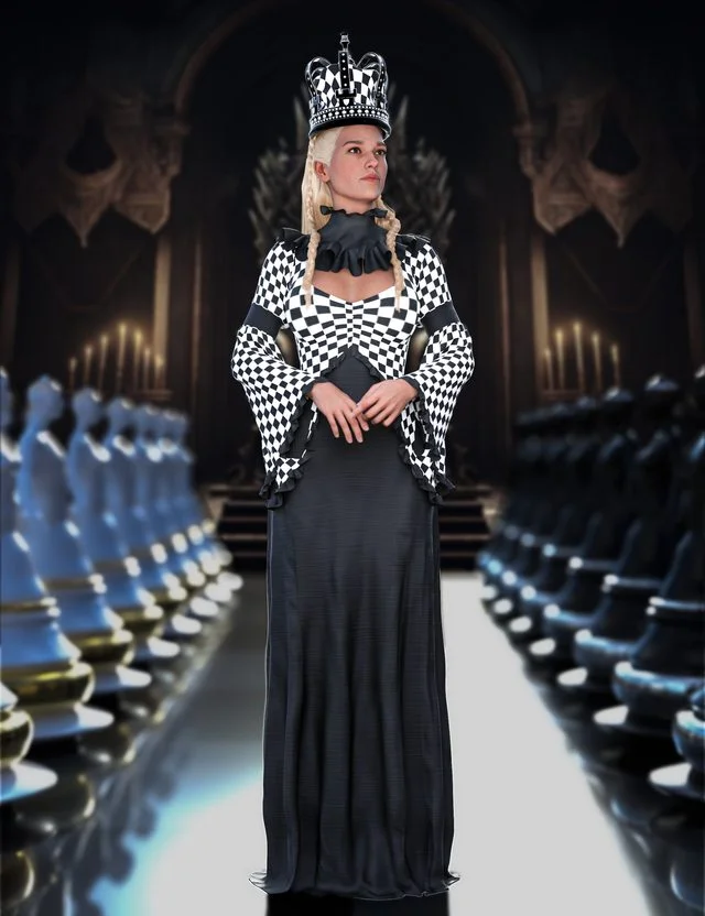 dForce Queen's Gambit Outfit For Genesis 9