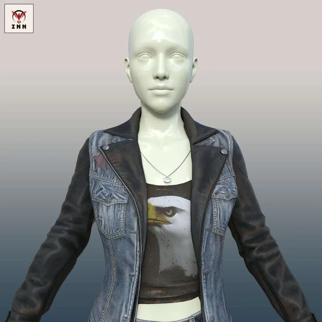 Everyday - Bikergirl Outfit for G8F & G9