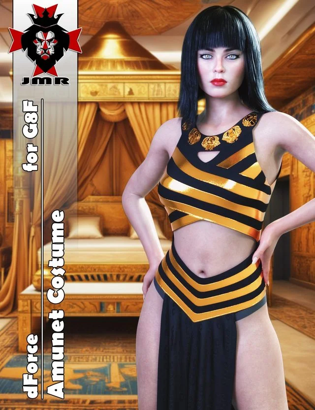 JMR dForce Amunet Costume for G8F