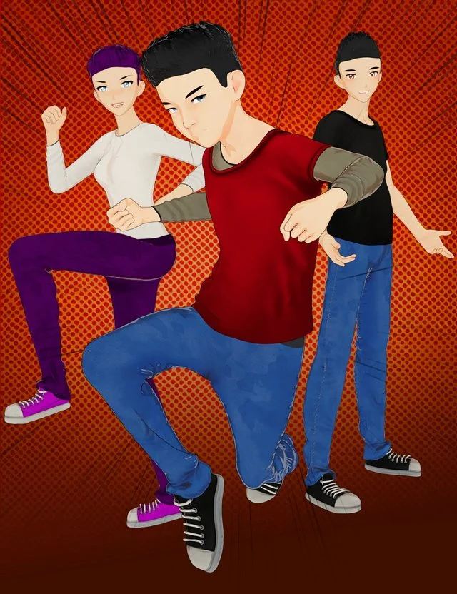 M3D Kaito dForce Outfit for Genesis 9