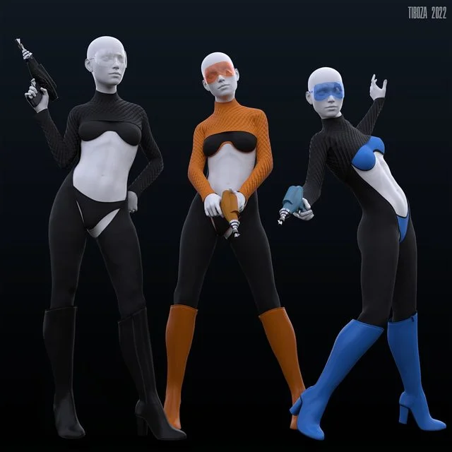 Space Girl Outfit for Genesis 8/8.1 Female