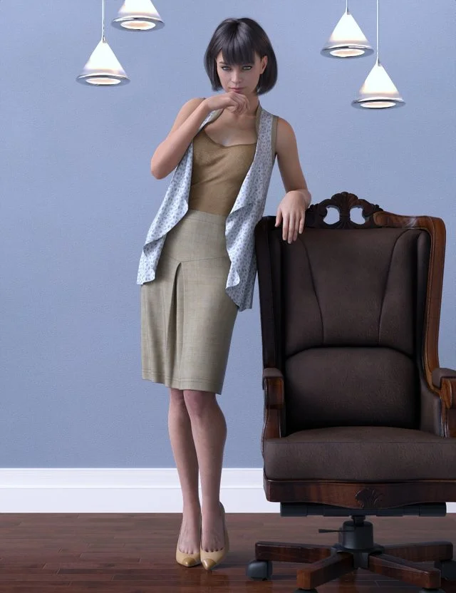 dForce Shrug Style Outfit for Genesis 8 Female(s)