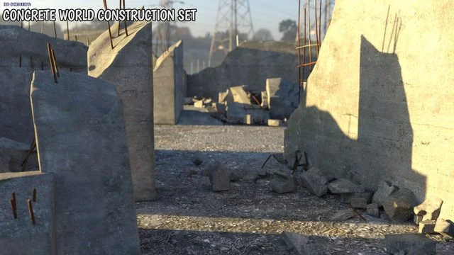 3D Scenery: Concrete World Construction Set