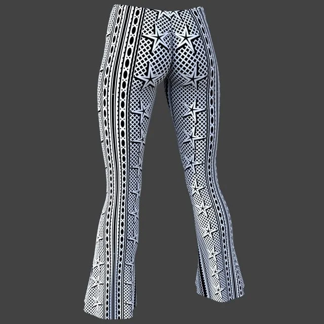 Flare Pants for Genesis 8 Female