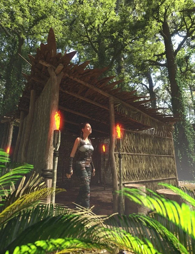 Jungle Huts 1