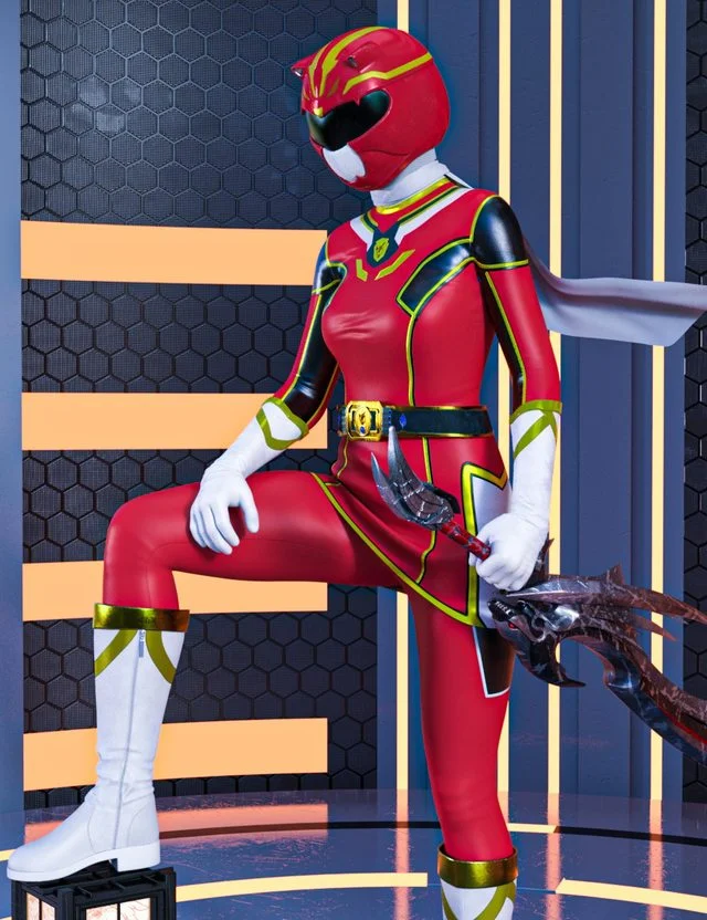 dForce BTLH Masked Superhero Outfits for Genesis 9, 8.1 and 8 Female