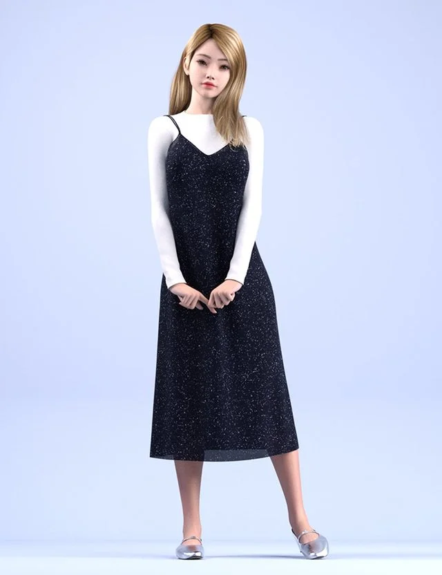 dForce HnC25 Loose Sleeveless Dress Outfits for Genesis 9