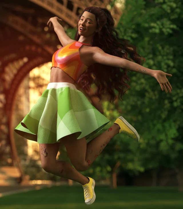 Joy Jump Poses for Genesis 9 and 8 Female