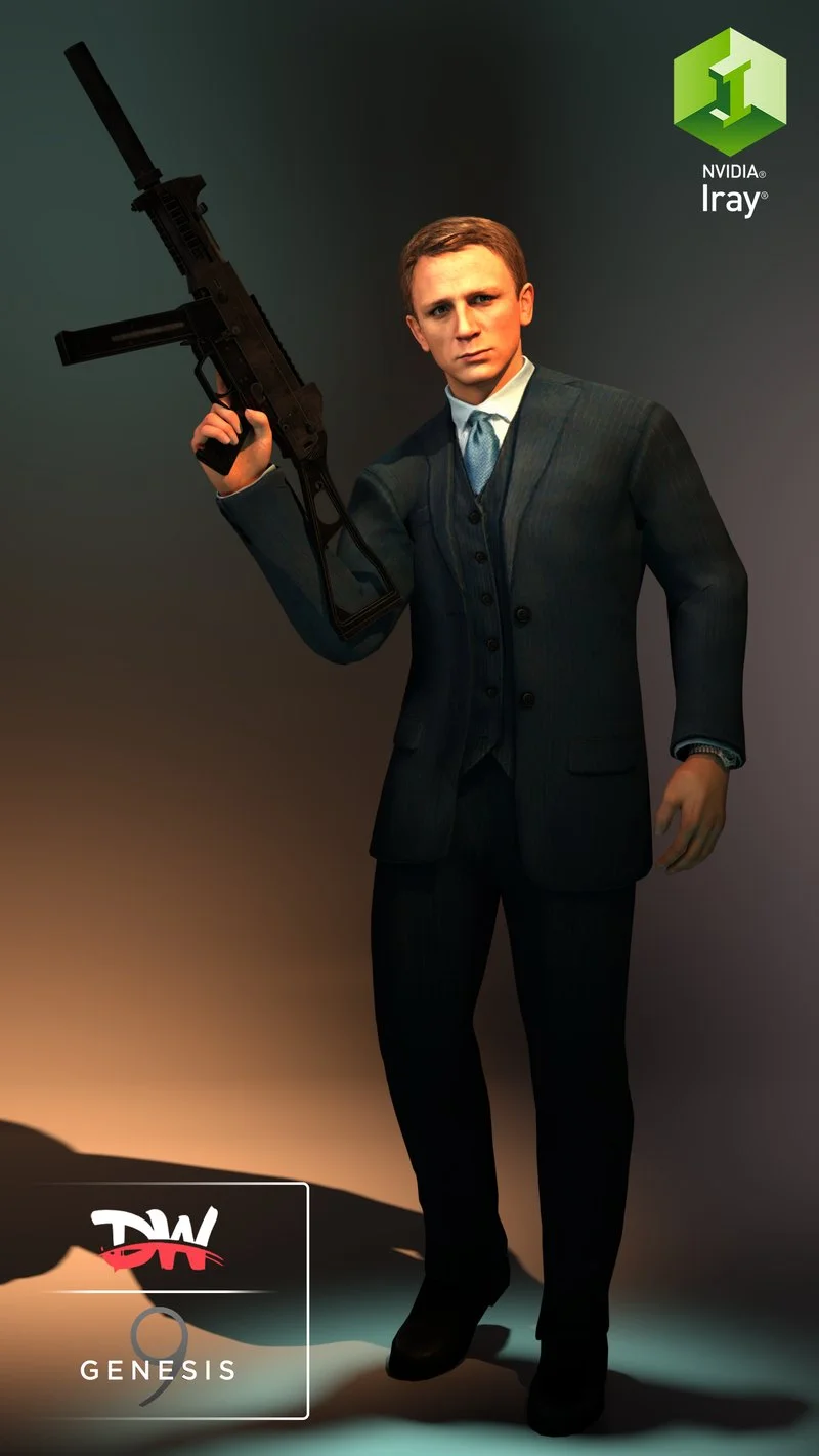 007 James Bond - Daniel Craig Daz Genesis 9