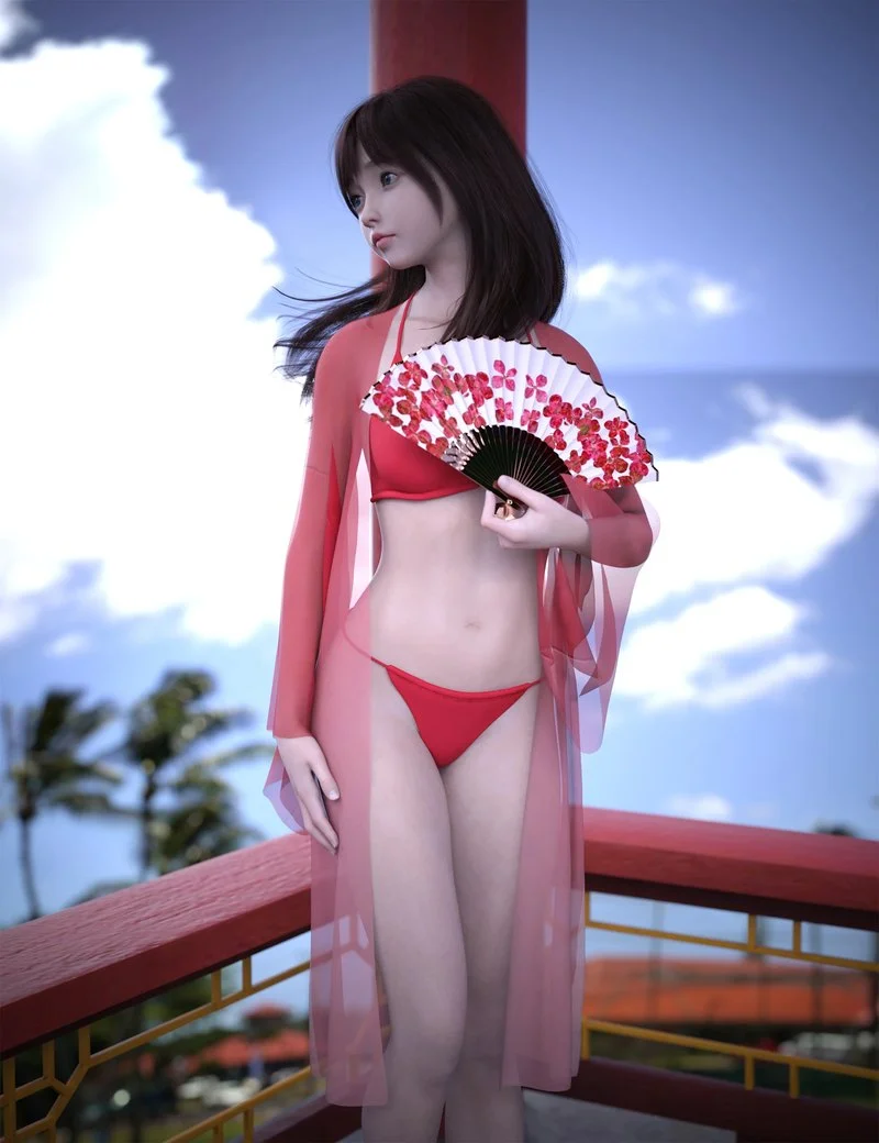 AH dForce Xiomara Outfit For Genesis 9, 8 and 8.1 Female