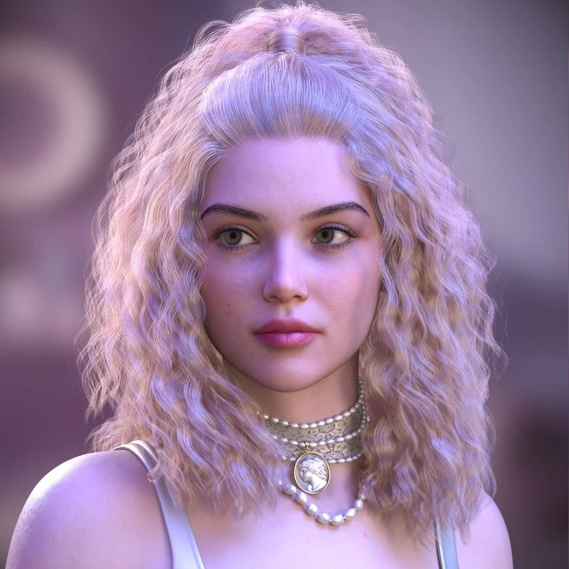 ALO Nysa Hair for Genesis 9, 8 and 8.1 Females