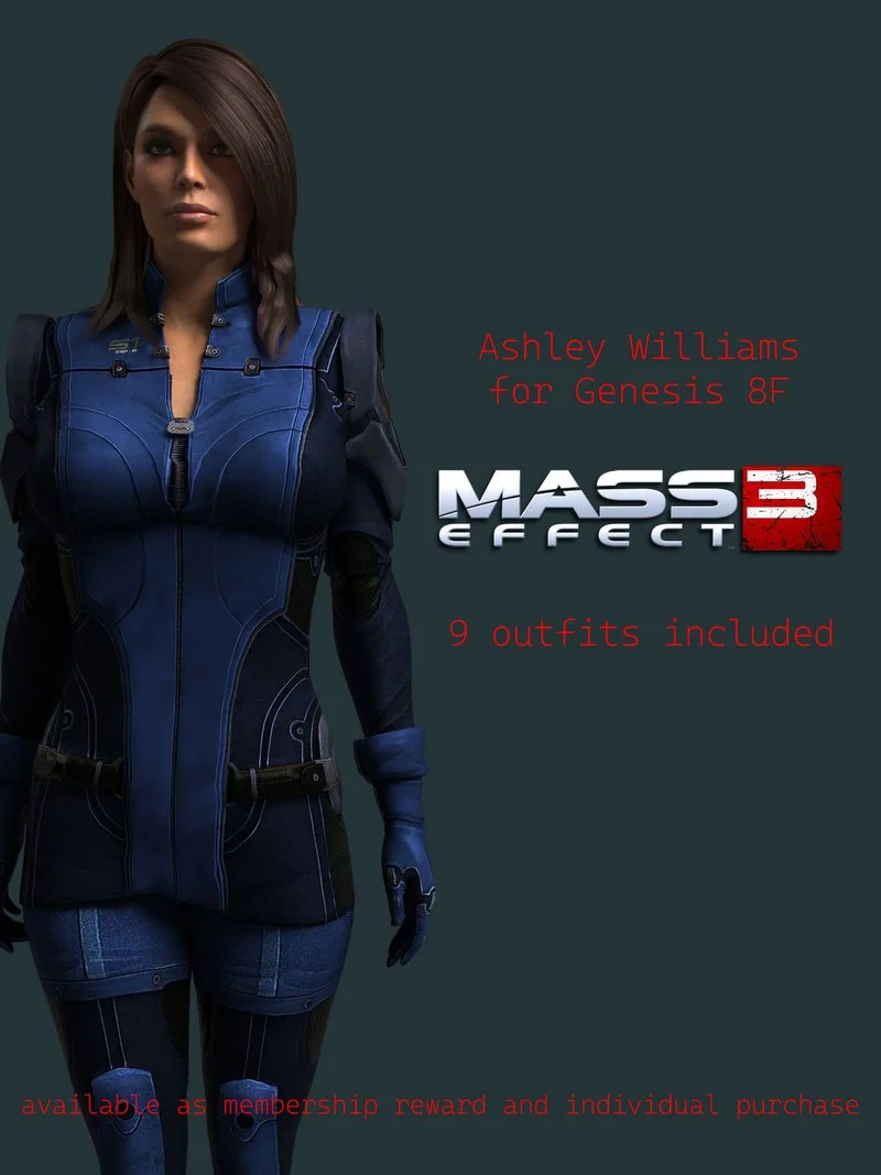 Ashley Williams for Genesis 8F (Mass Effect)