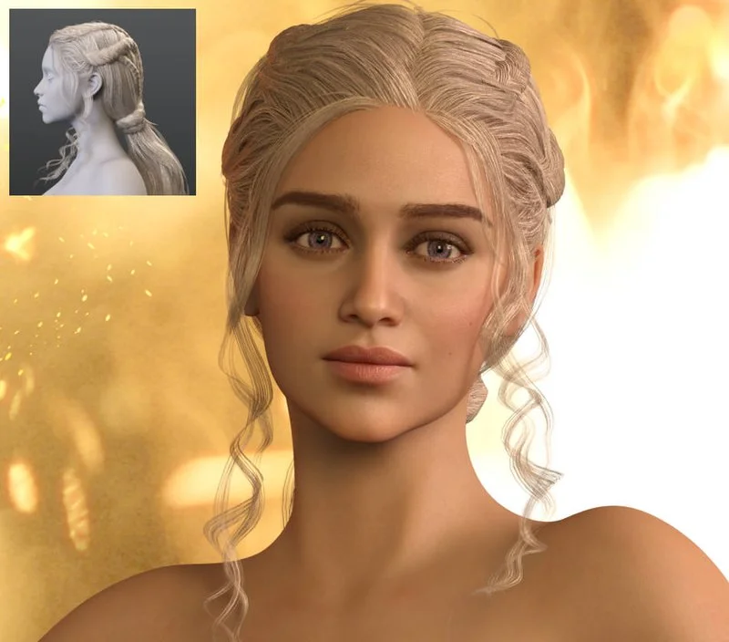 Daenerys Hair for Genesis 9