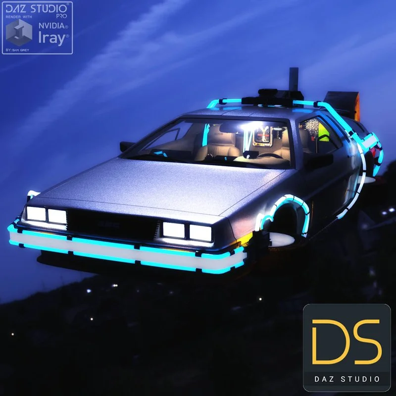 DeLorean DMC 1982 for Daz Studio