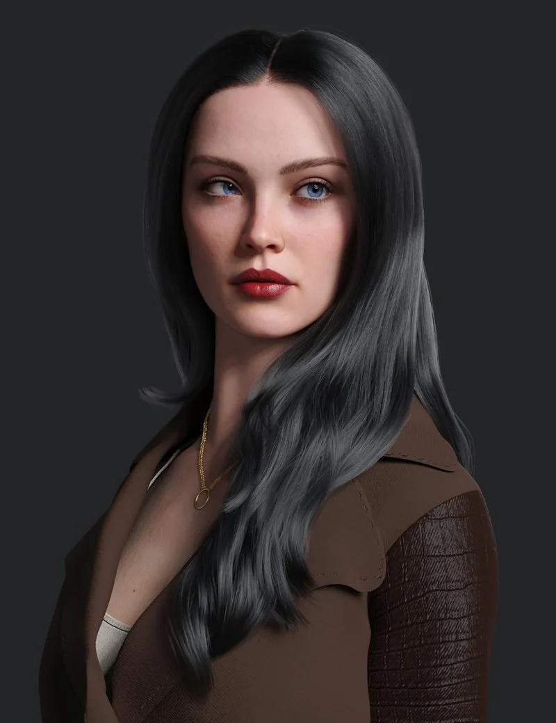dForce Angelina Hair for Genesis 9