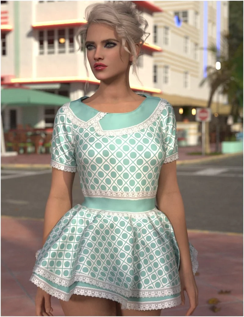 dForce Betty Dress For Genesis 9