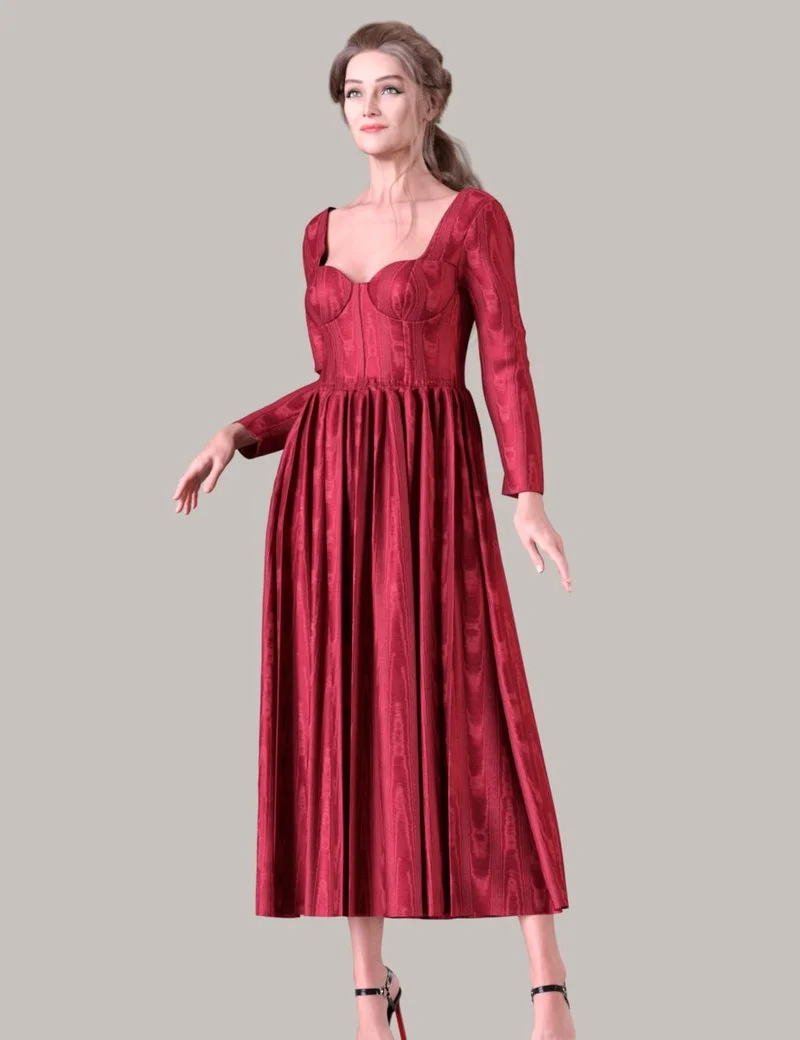 dForce TN Bustier Gown for Genesis 9, 8, and 8.1 Female