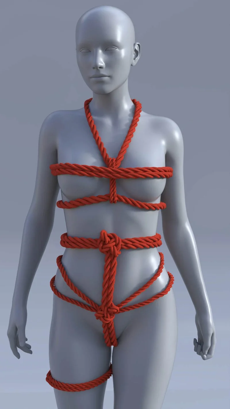 GD Rope Harness Outfit for Genesis 8 Female