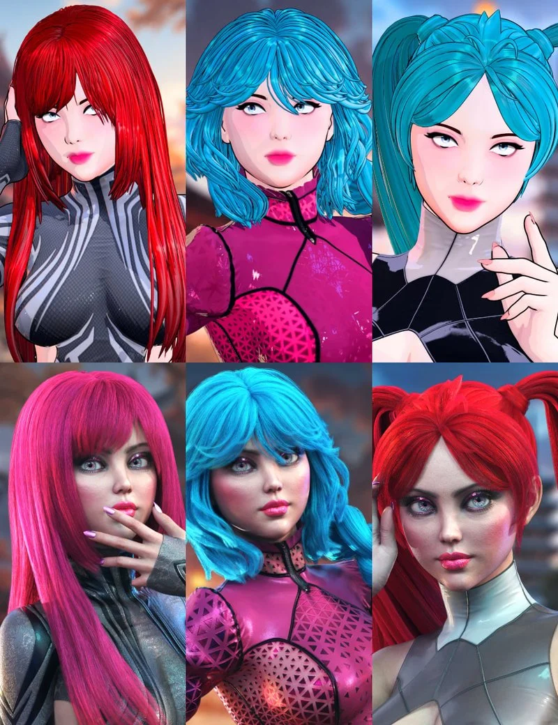 HM Cosplay Hair Bundle