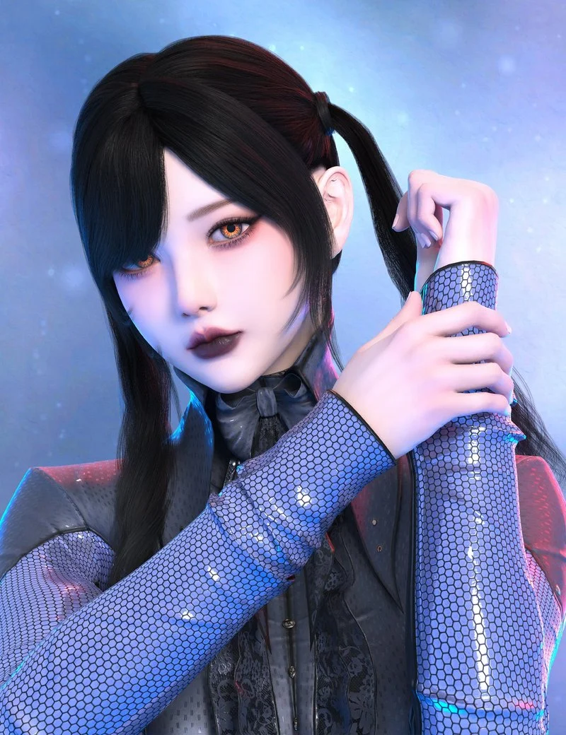 Noki Twin Dreamtails Hair for Genesis 9