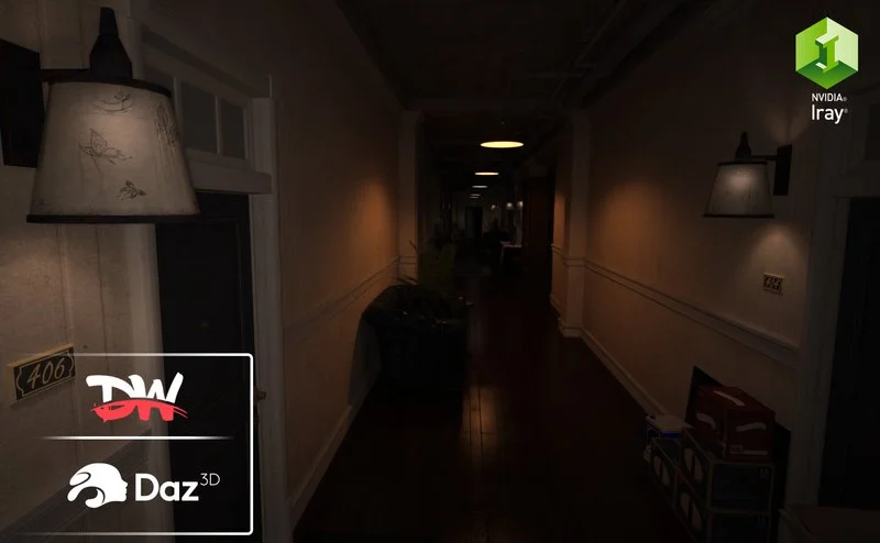 RE 3 Remake Apartment Corridor 97