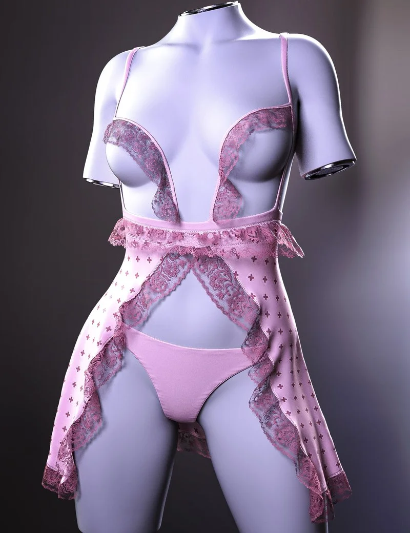 AH dForce Bess Lingerie Outfit Texture Add-On
