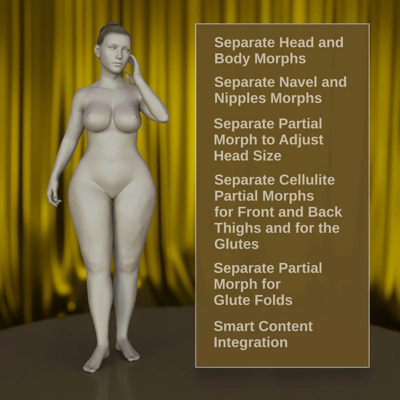 AR Plump Body Morph 1 for G8F and G9