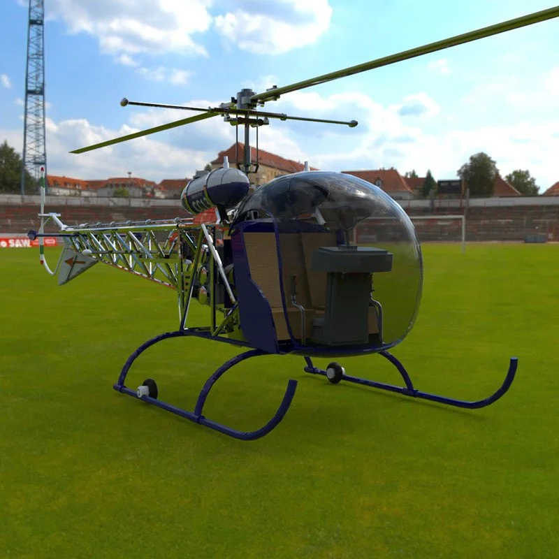 Bell 47G Helicopter for DAZ Studio