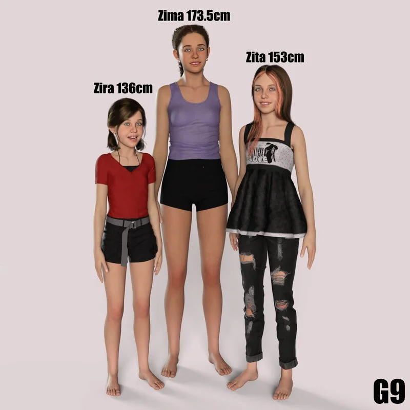 BG3D Sisters of Z for Genesis 9