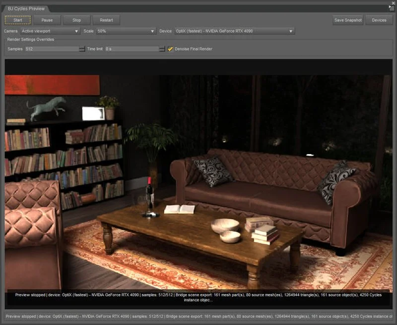 BJ Cycles - Cycles Renderer in Daz Studio