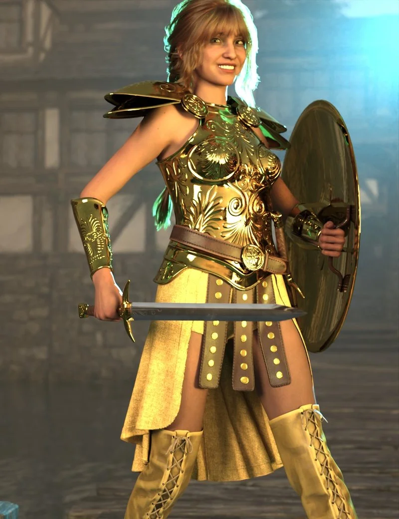 dForce Battleborn Outfit for Genesis 9 and 8 Female