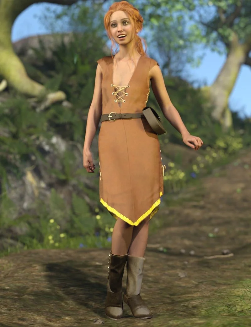 dForce Crossroads Outfit for Genesis 9 and Genesis 8 Female