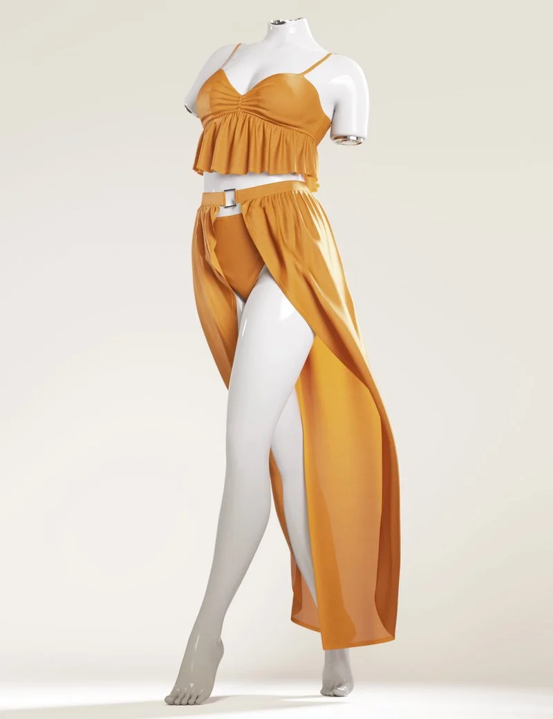 dForce Festival Style Summer Outfit for Genesis 9