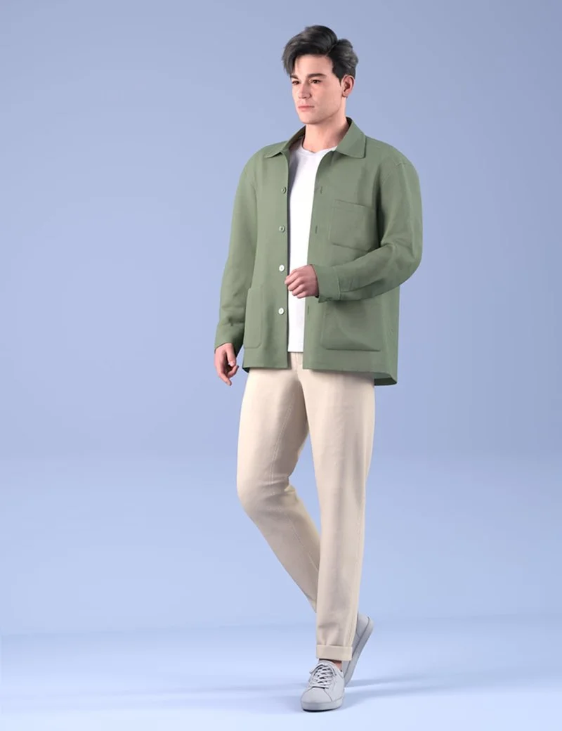 dForce HnC25 Shirt Jacket Outfit for Genesis 9