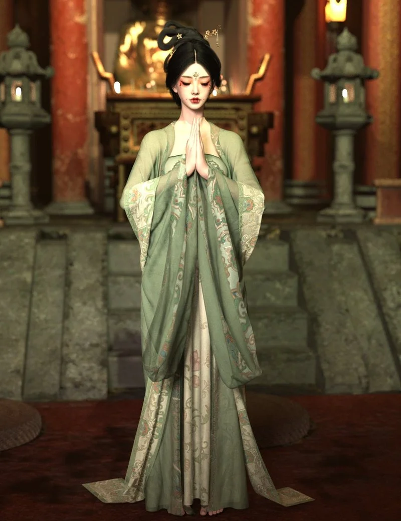 dForce Lala Tang Dynasty Hanfu for Genesis 9
