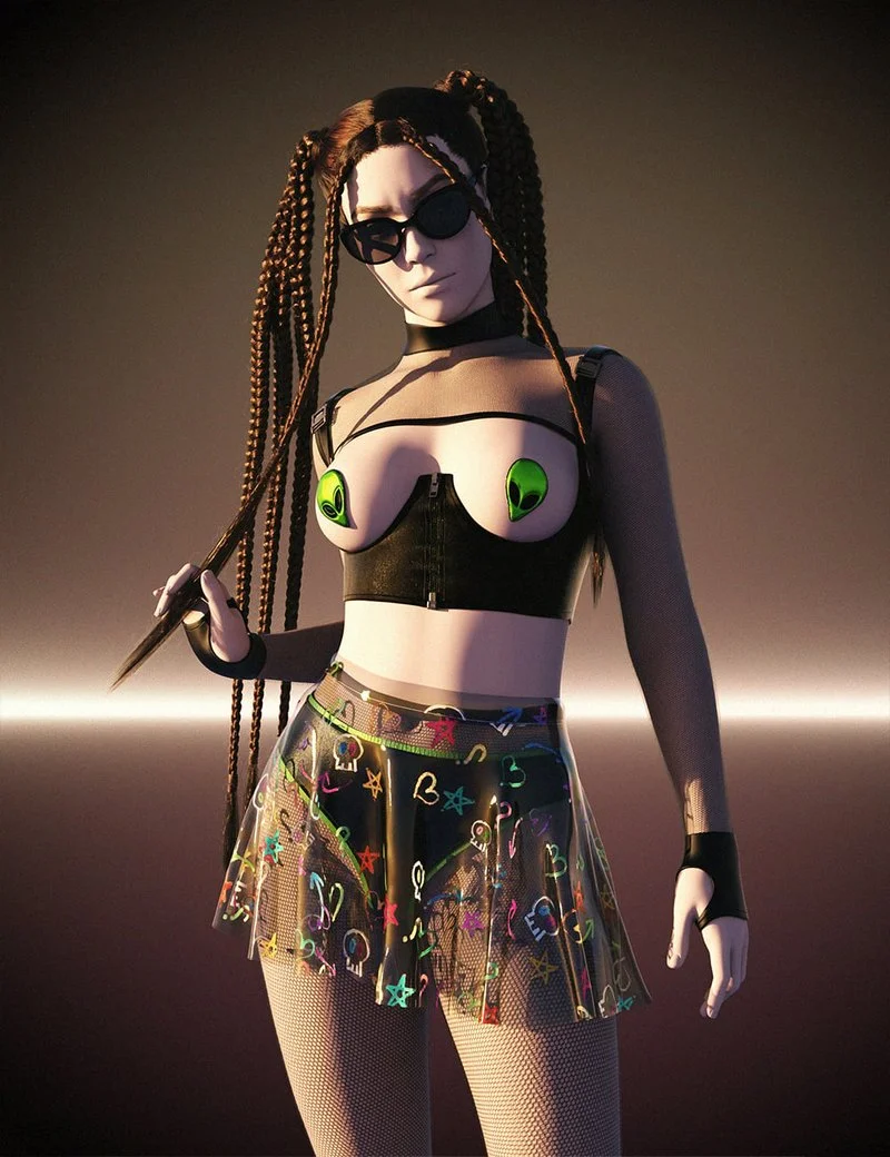 dForce Liquid Eclipse Costume for Genesis 9
