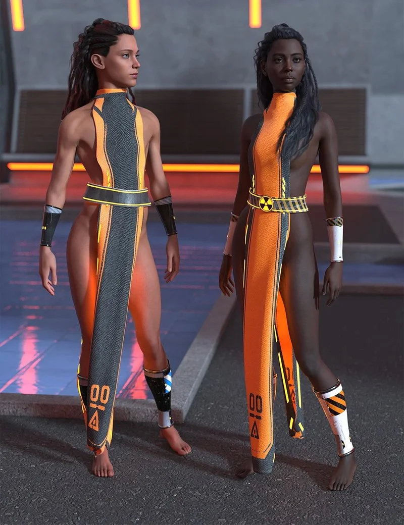 dForce Sci-Fi Drape Outfit for Genesis 9