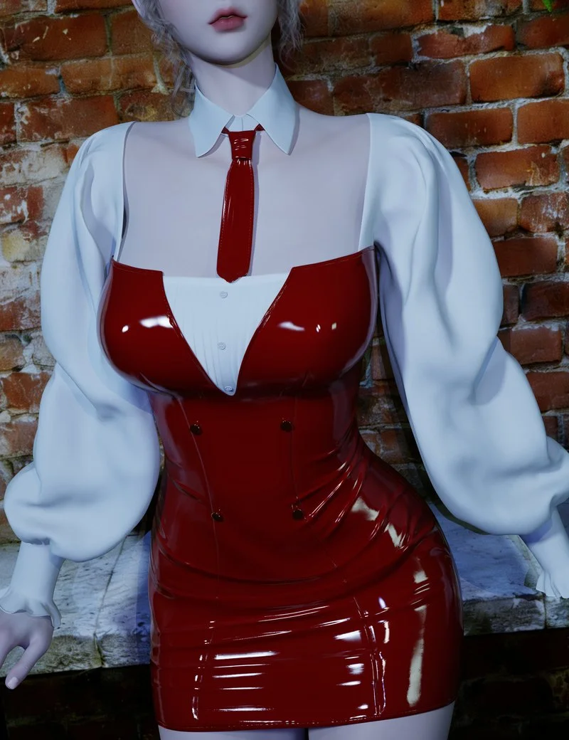 dForce Sexy Bodycon Skirt Outfit for Genesis 9