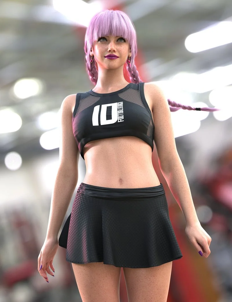 dForce Sporty Luxe Outfit for Genesis 9