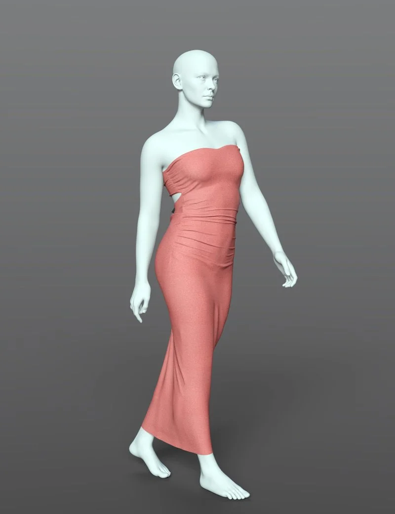 dForce SPR Slim Fit Dress for Genesis 9