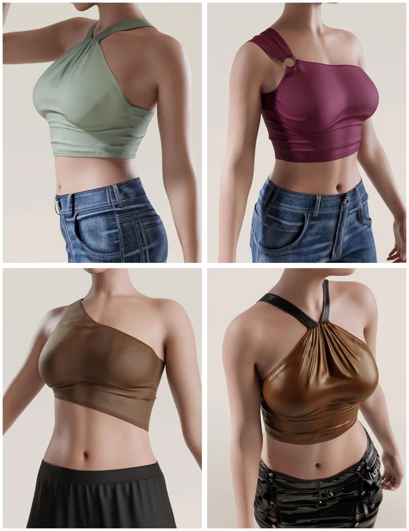 dForce Summer Tops for Genesis 9