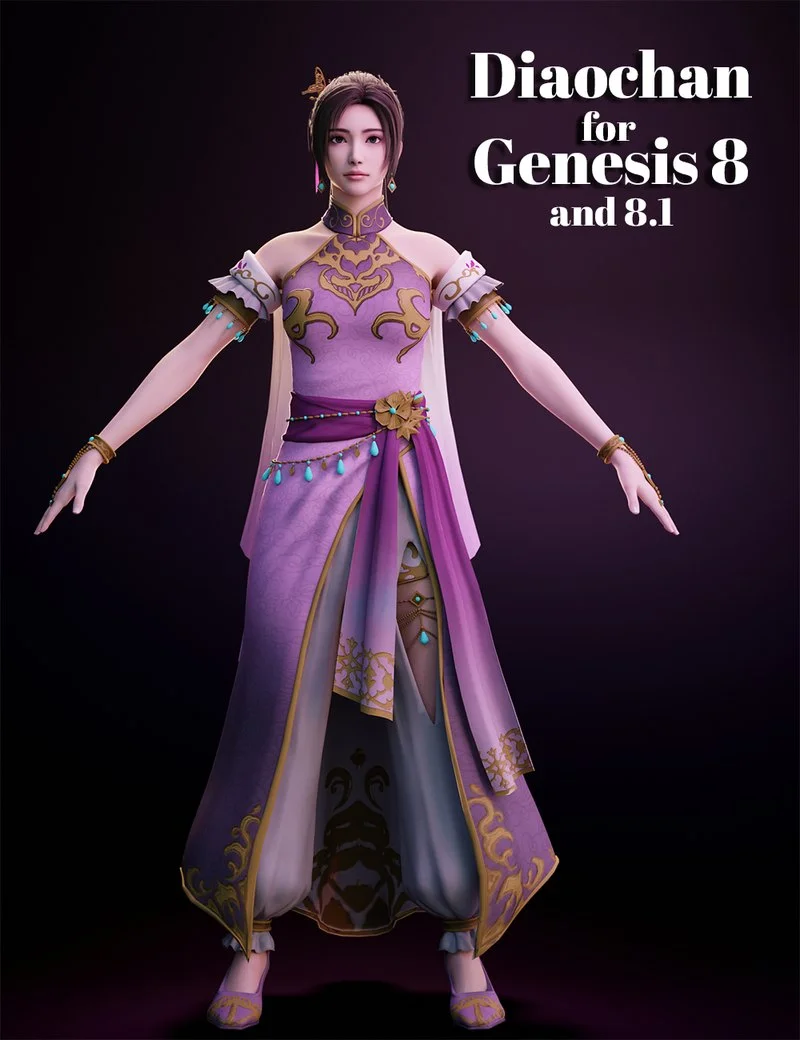 Diaochan for Genesis 8 and 8.1 Female