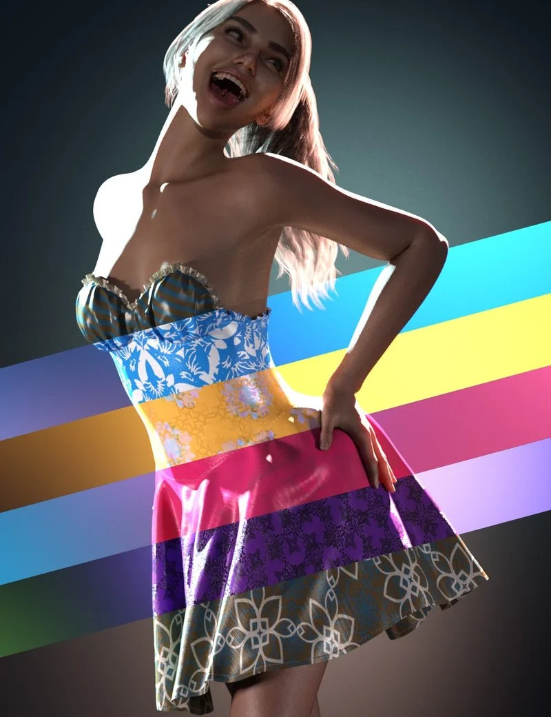 Extra Textures for Ruffled Party Dress