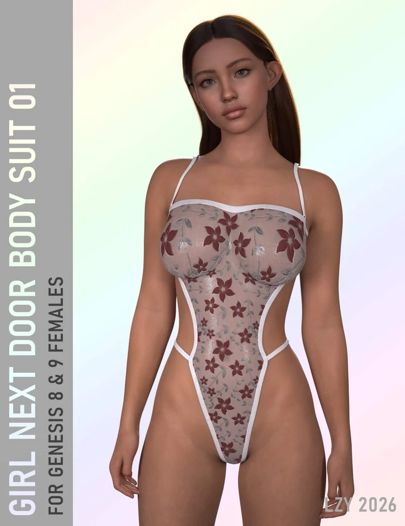 Girl Next Door Bodysuit 01 for Genesis 8 and 9 Females